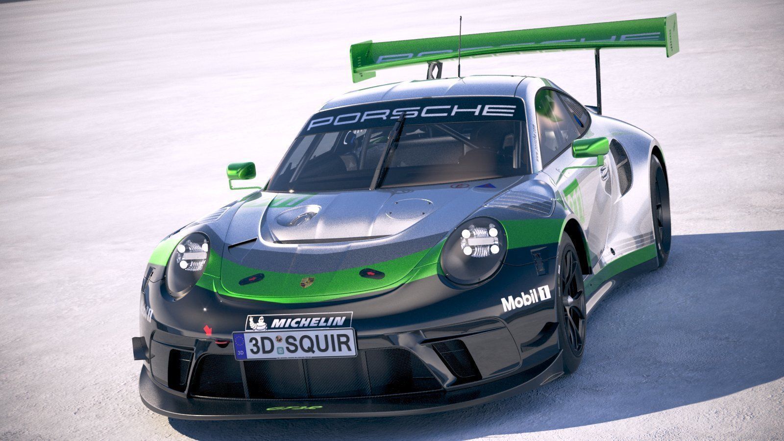 Porsche 911 GT3R 2019 3D model_1