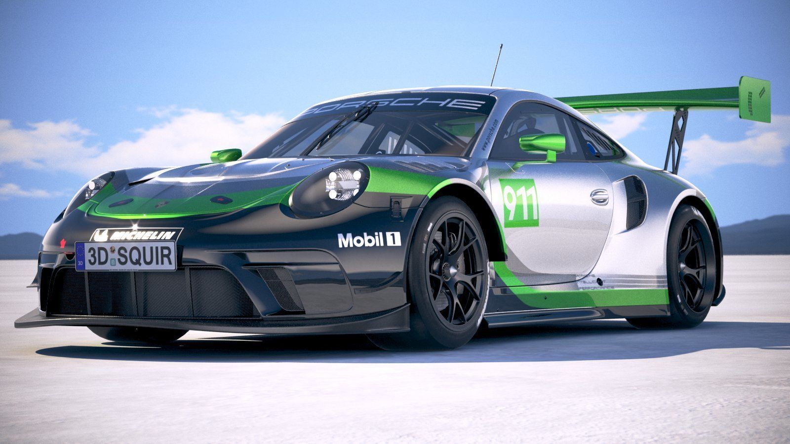 Porsche 911 GT3R 2019 3D model_12