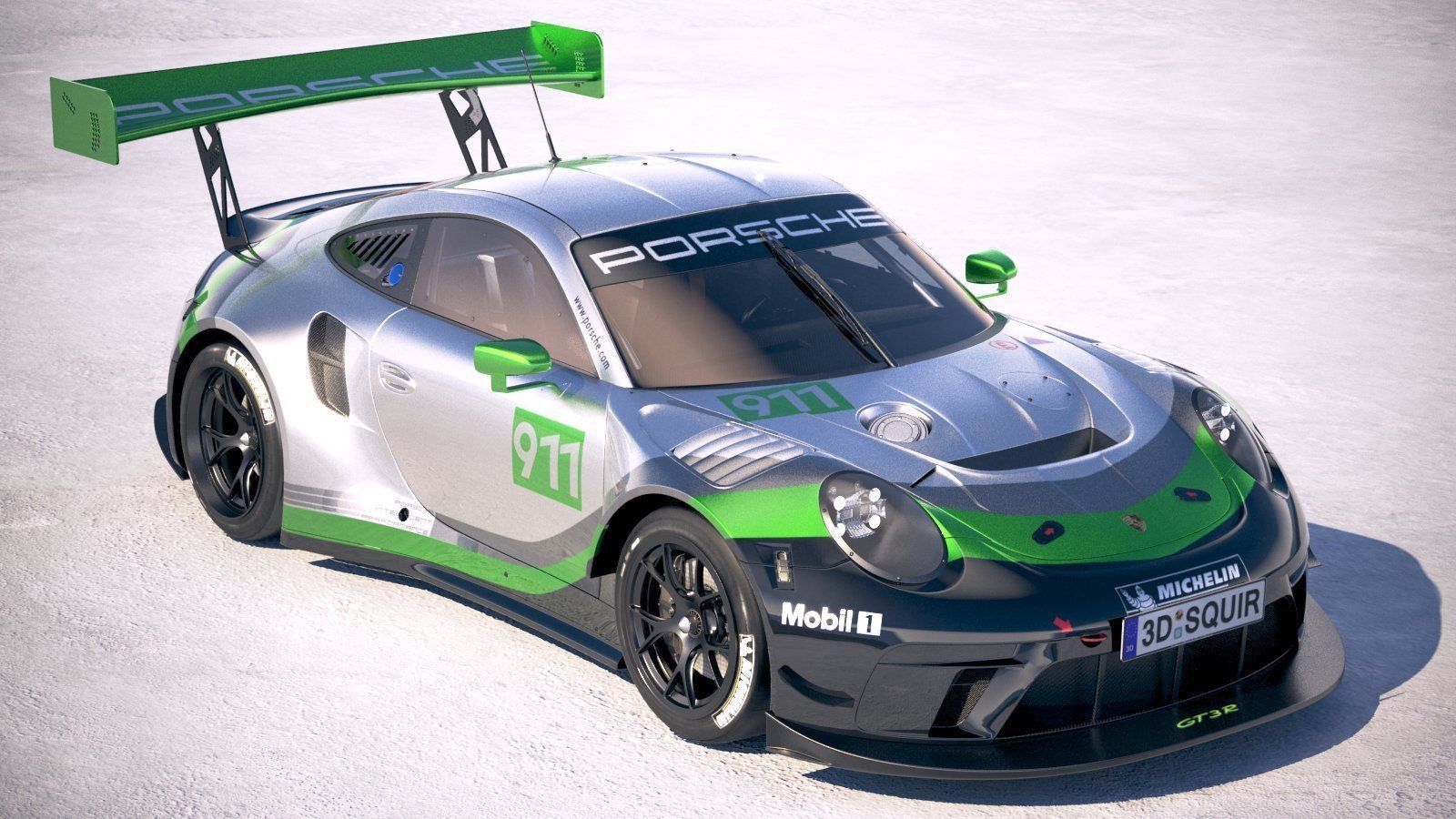 Porsche 911 GT3R 2019 3D model_11