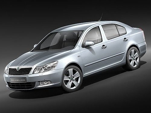 Skoda Octavia 2009 sedan 3D model