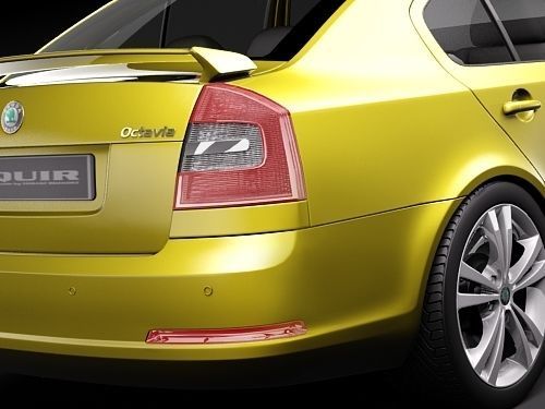 Skoda Octavia RS sedan 3D model_3