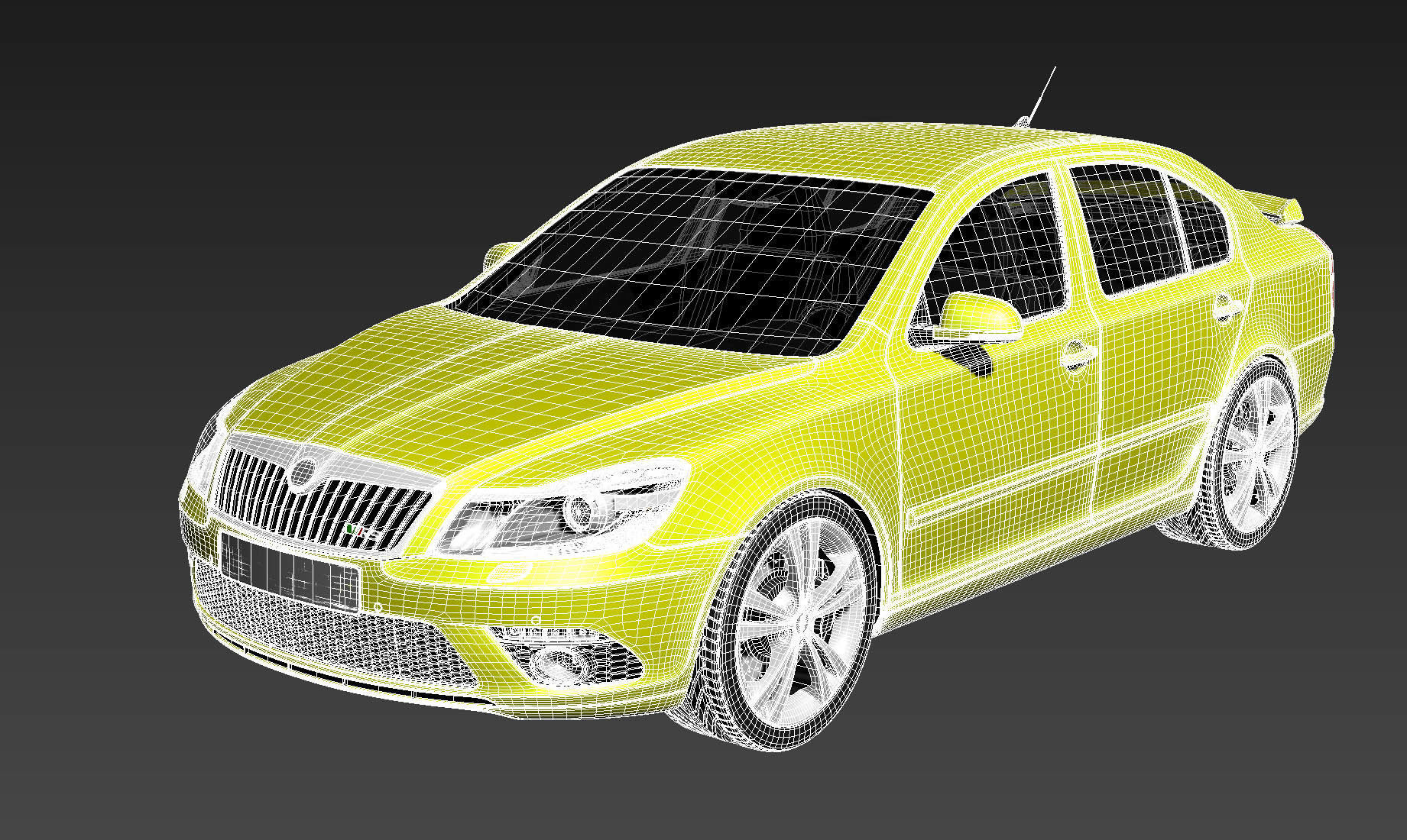 Skoda Octavia RS sedan 3D model_12