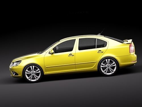 Skoda Octavia RS sedan 3D model_6