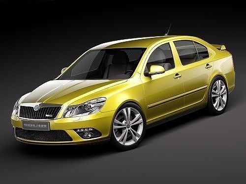 Skoda Octavia RS sedan 3D model