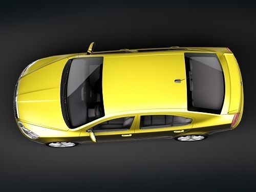 Skoda Octavia RS sedan 3D model_7