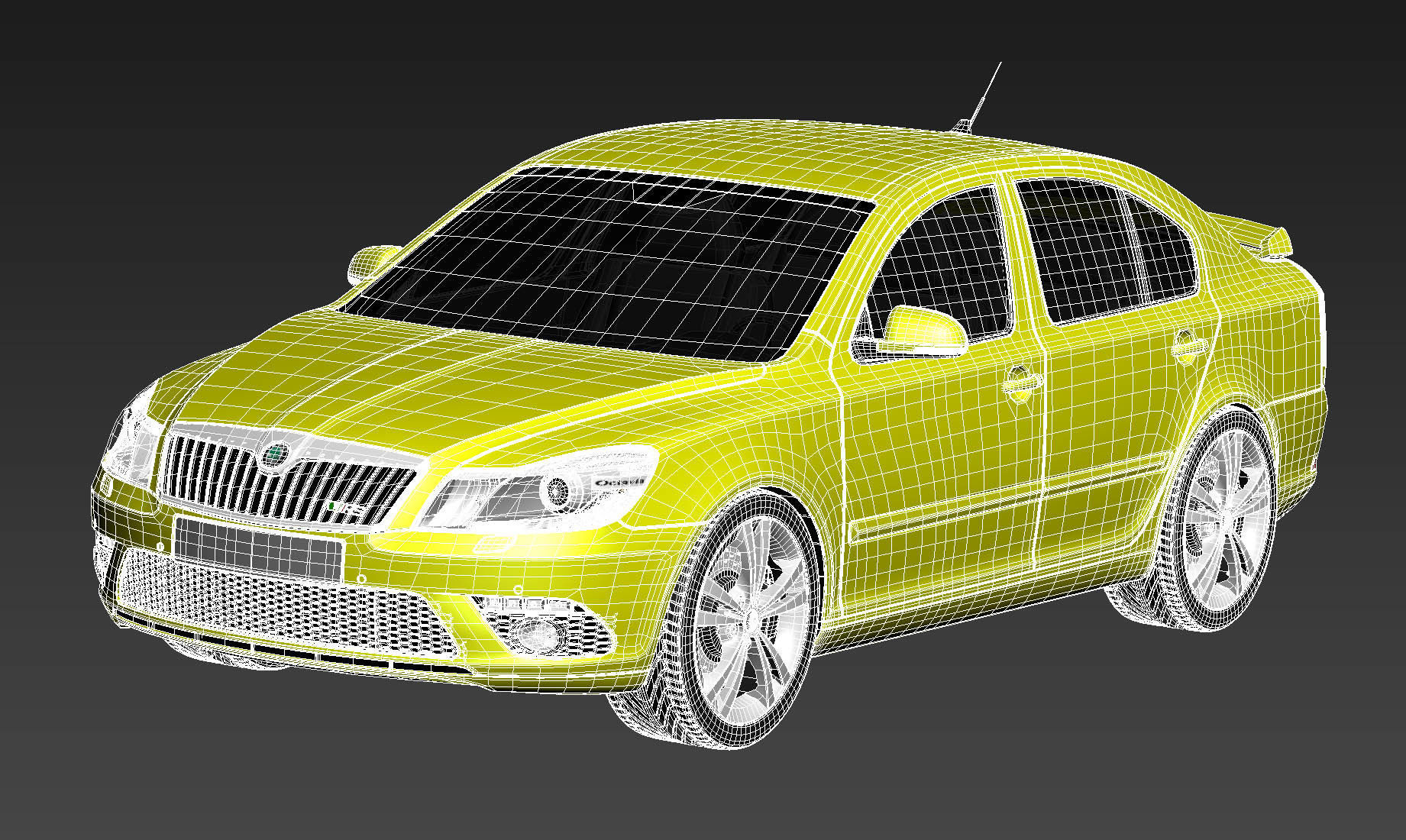 Skoda Octavia RS sedan 3D model_13