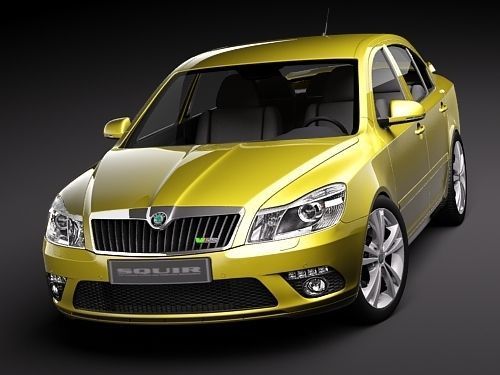 Skoda Octavia RS sedan 3D model_1