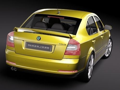 Skoda Octavia RS sedan 3D model_5