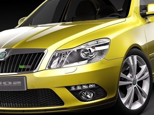 Skoda Octavia RS sedan 3D model_2