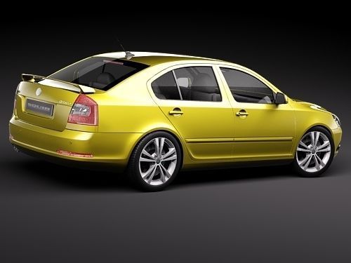 Skoda Octavia RS sedan 3D model_4