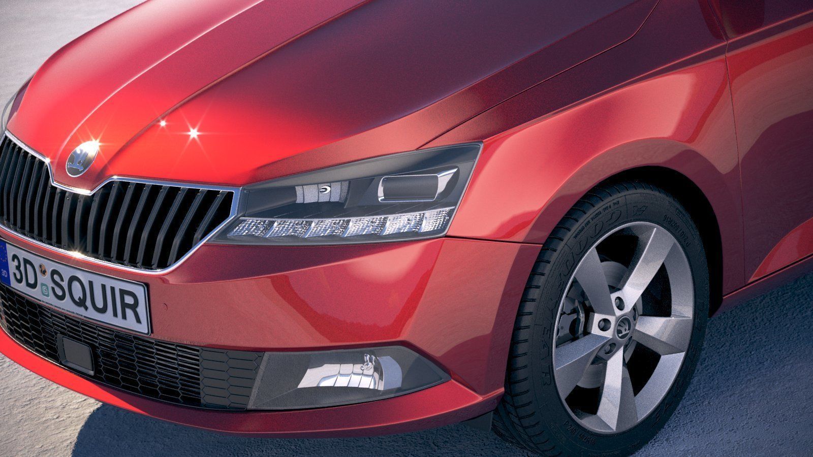 Skoda Fabia 2019 3D model_2