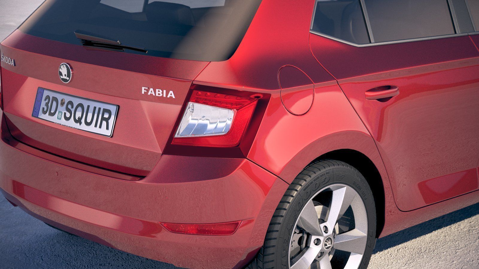 Skoda Fabia 2019 3D model_3