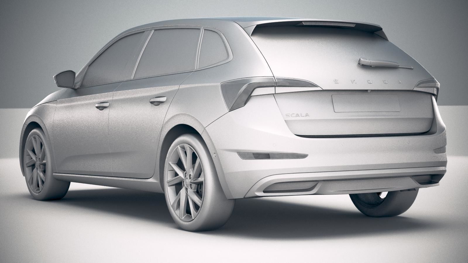 Skoda Scala 2019 3D model_23