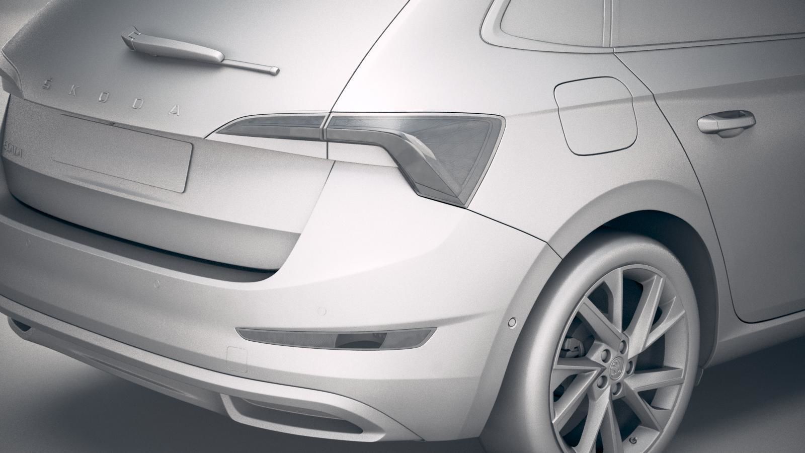 Skoda Scala 2019 3D model_19