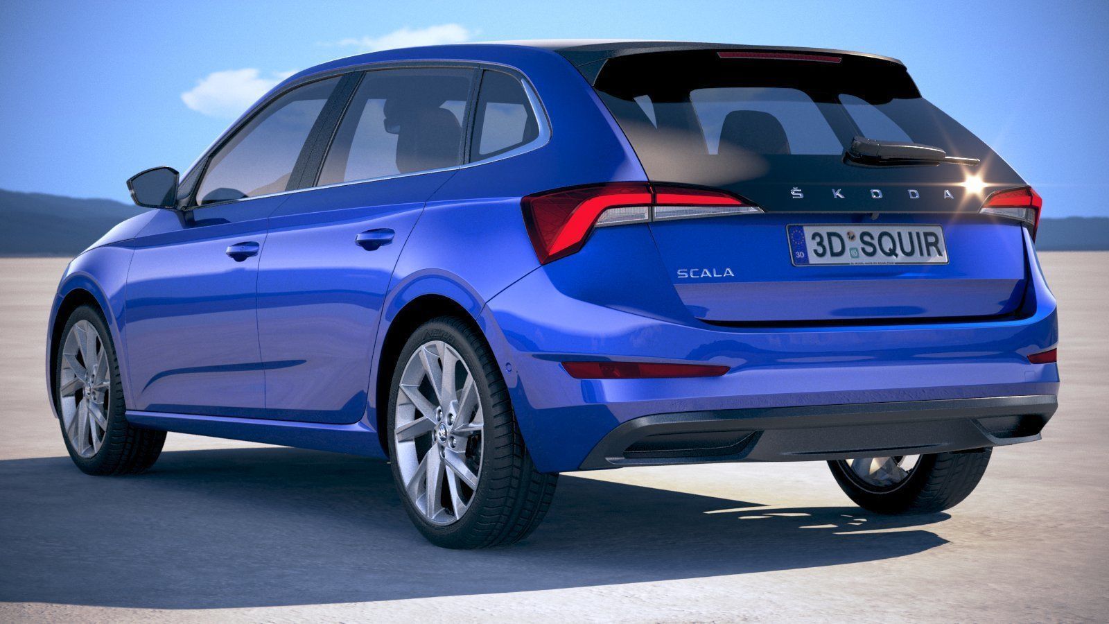 Skoda Scala 2019 3D model_13