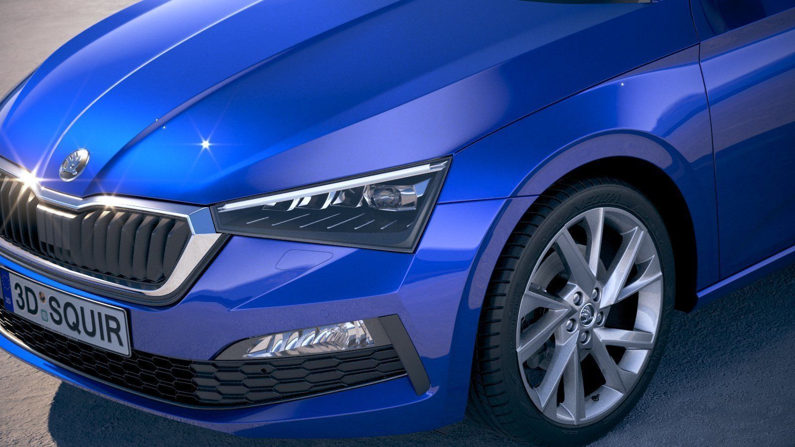Skoda Scala 2019 3D model_2