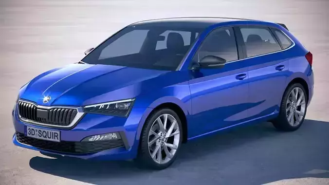 Skoda Scala 2019 3D model