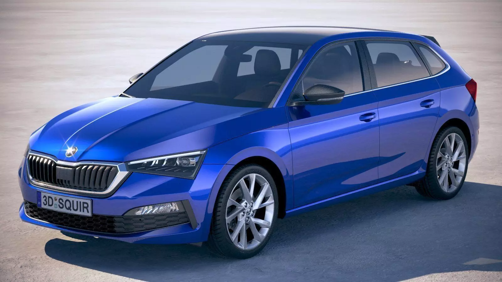 Skoda Scala 2019 3D model_0