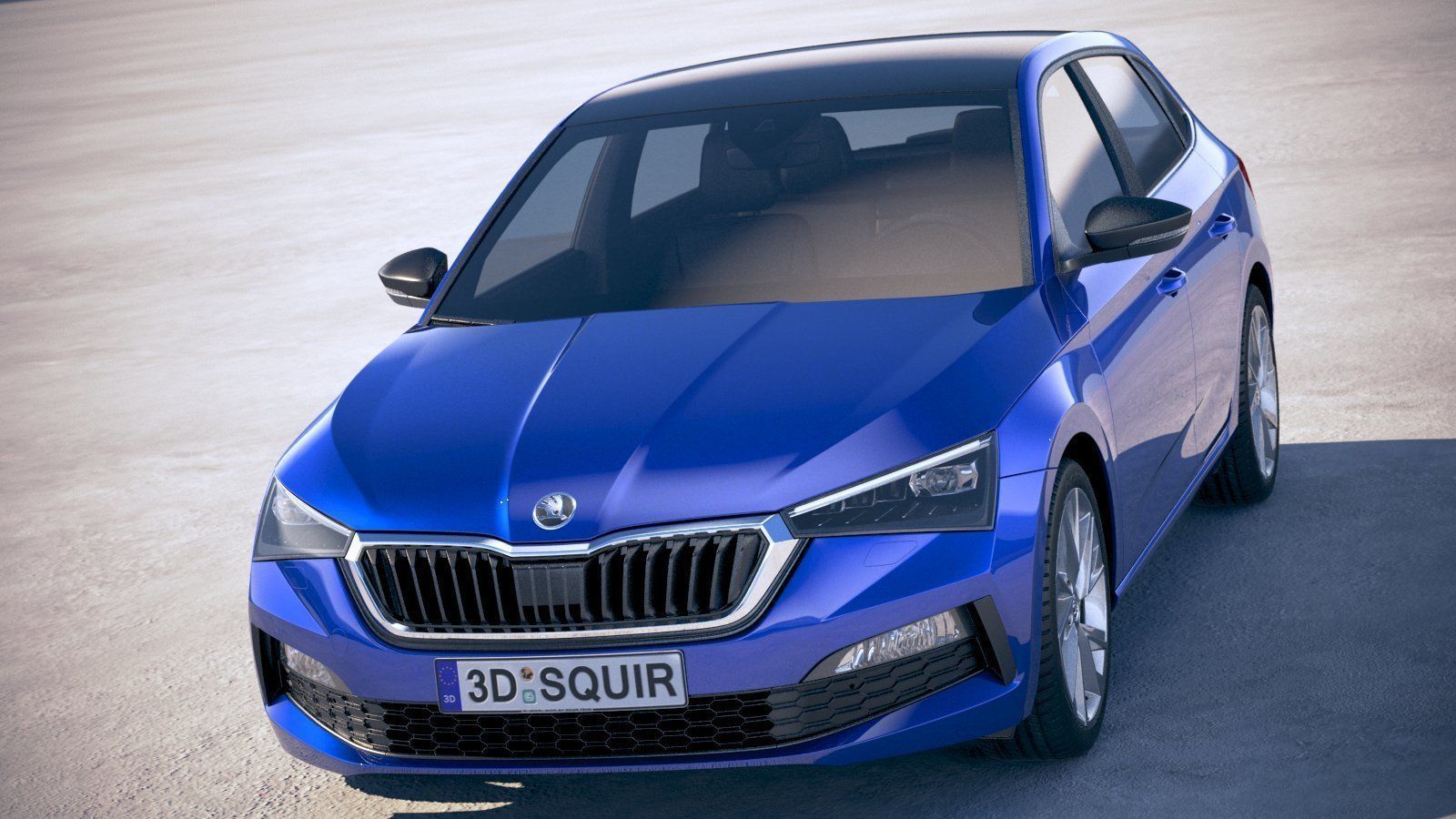 Skoda Scala 2019 3D model_1