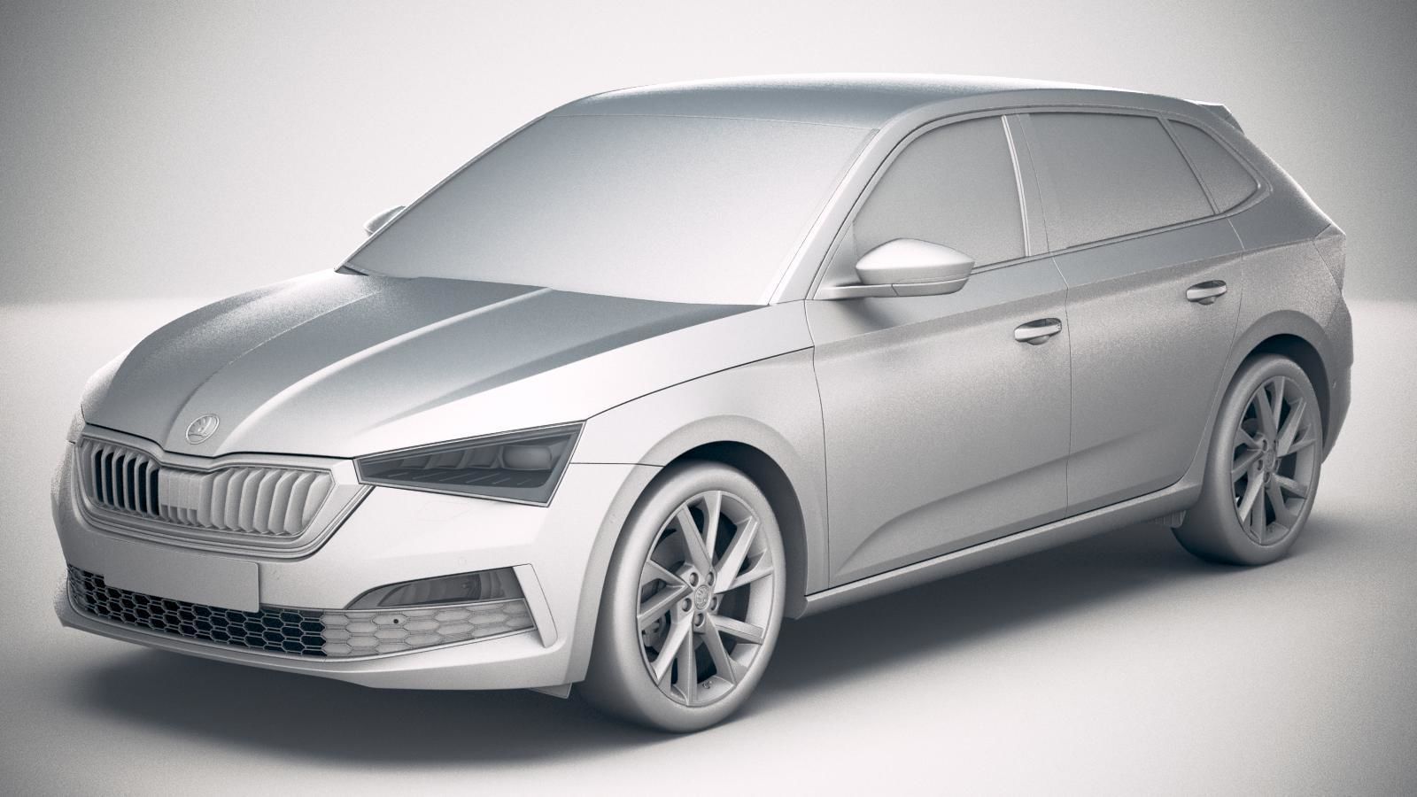 Skoda Scala 2019 3D model_17