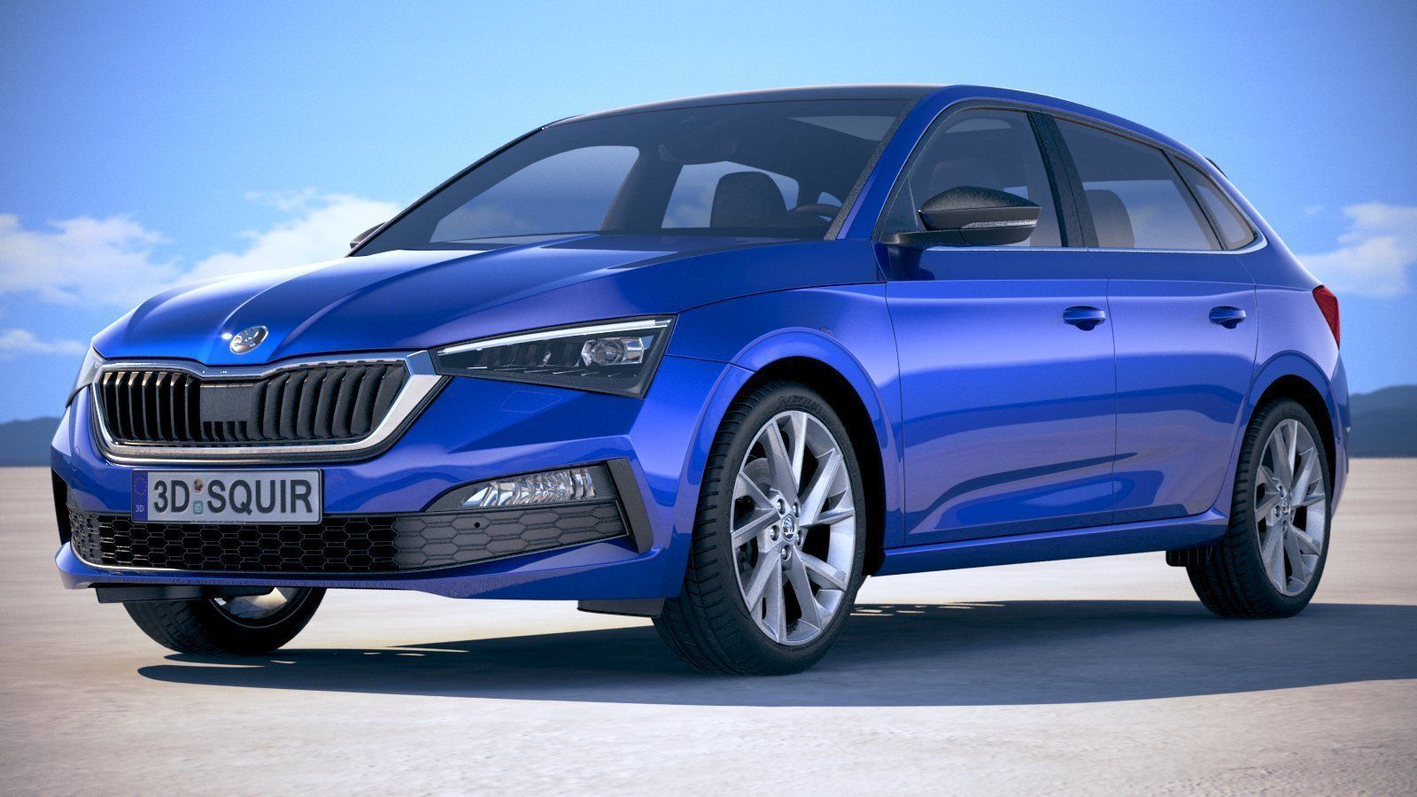 Skoda Scala 2019 3D model_12