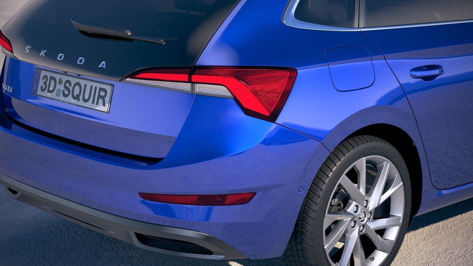 Skoda Scala 2019 3D model_3