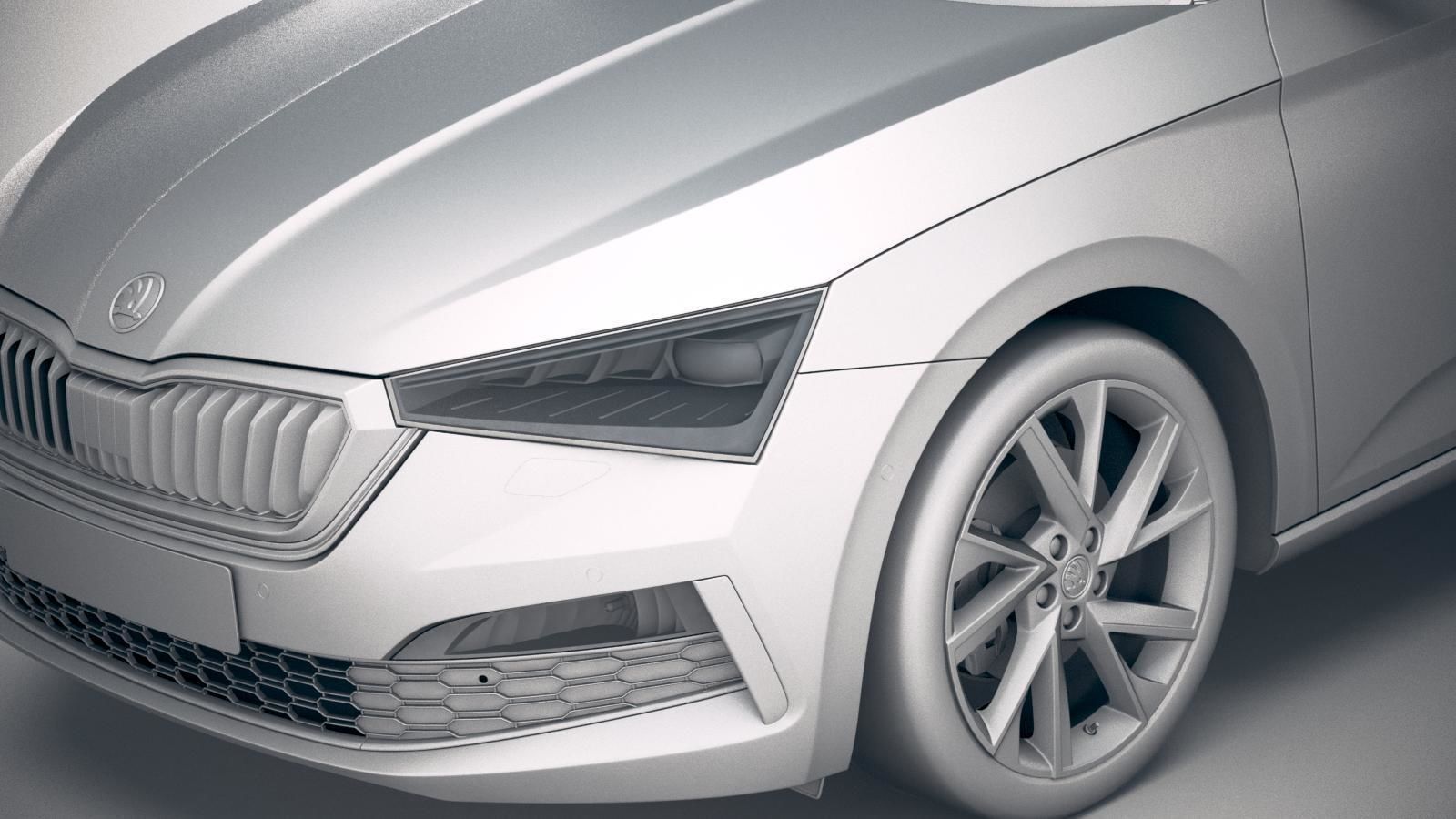 Skoda Scala 2019 3D model_18