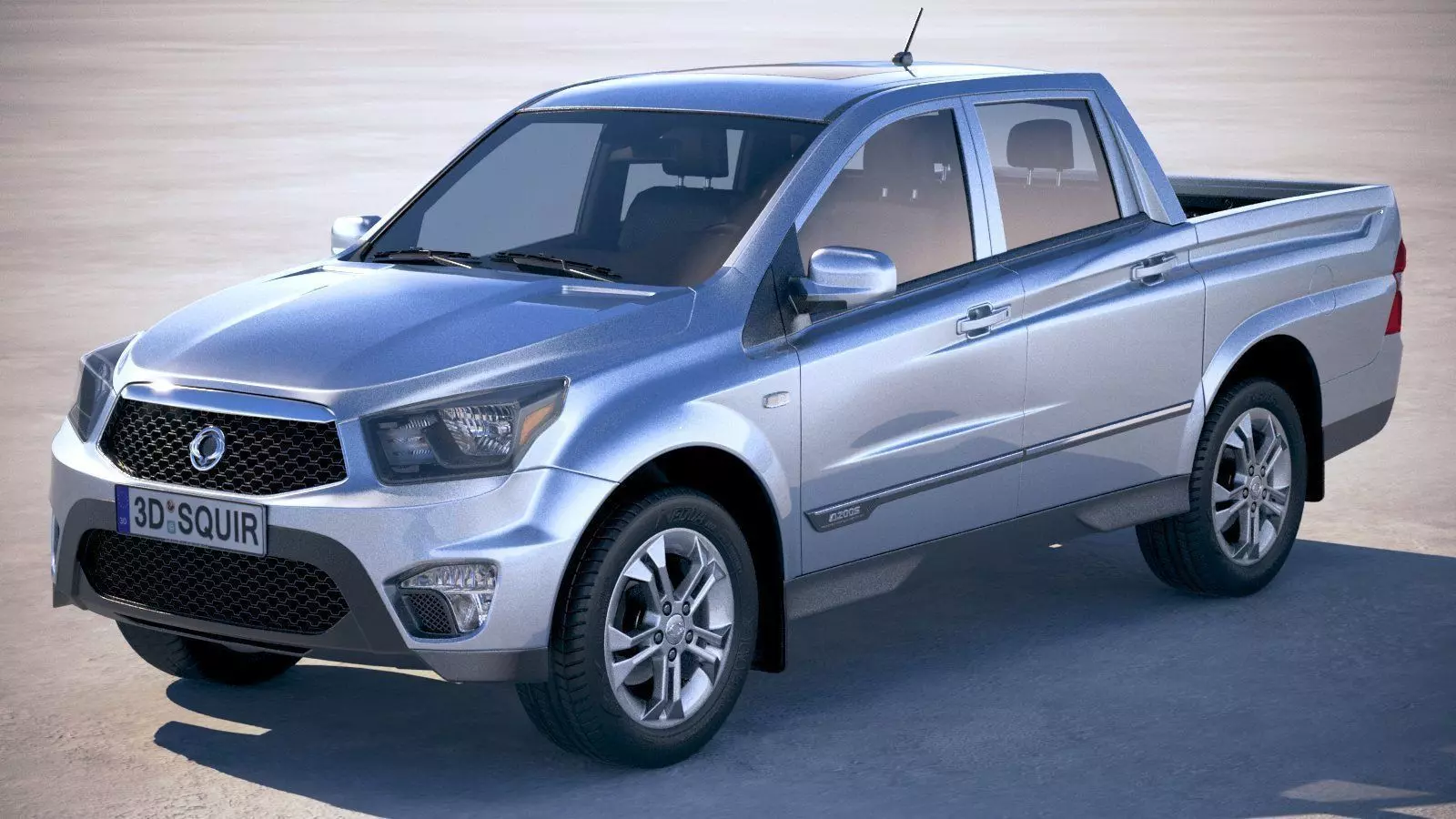 SsangYong Action Sports 2013-2018 3D model_0