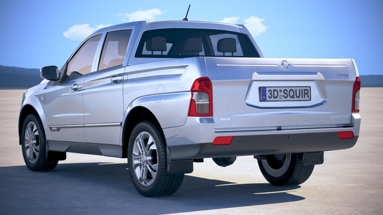 SsangYong Action Sports 2013-2018 3D model_13