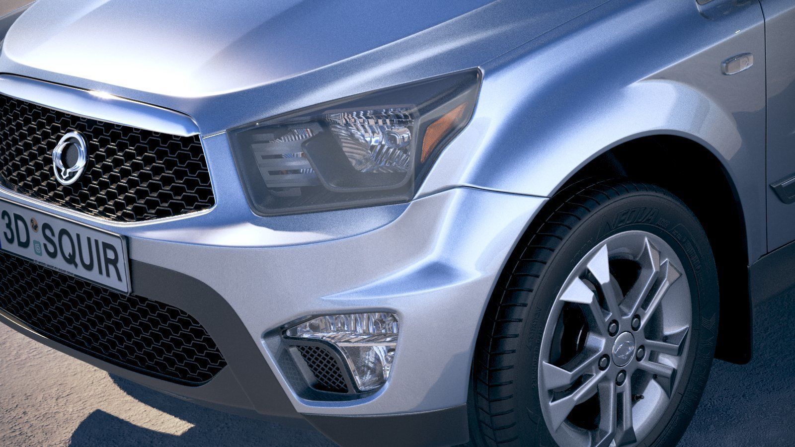 SsangYong Action Sports 2013-2018 3D model_2