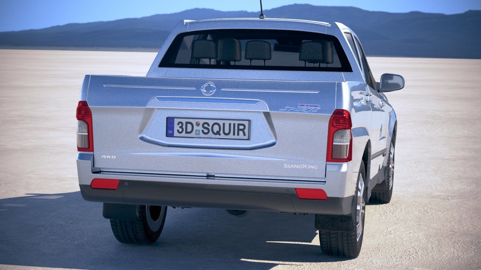 SsangYong Action Sports 2013-2018 3D model_5