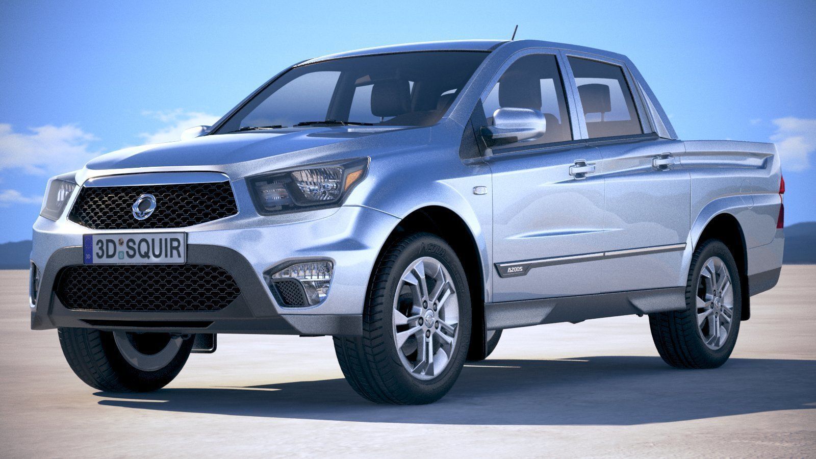 SsangYong Action Sports 2013-2018 3D model_12