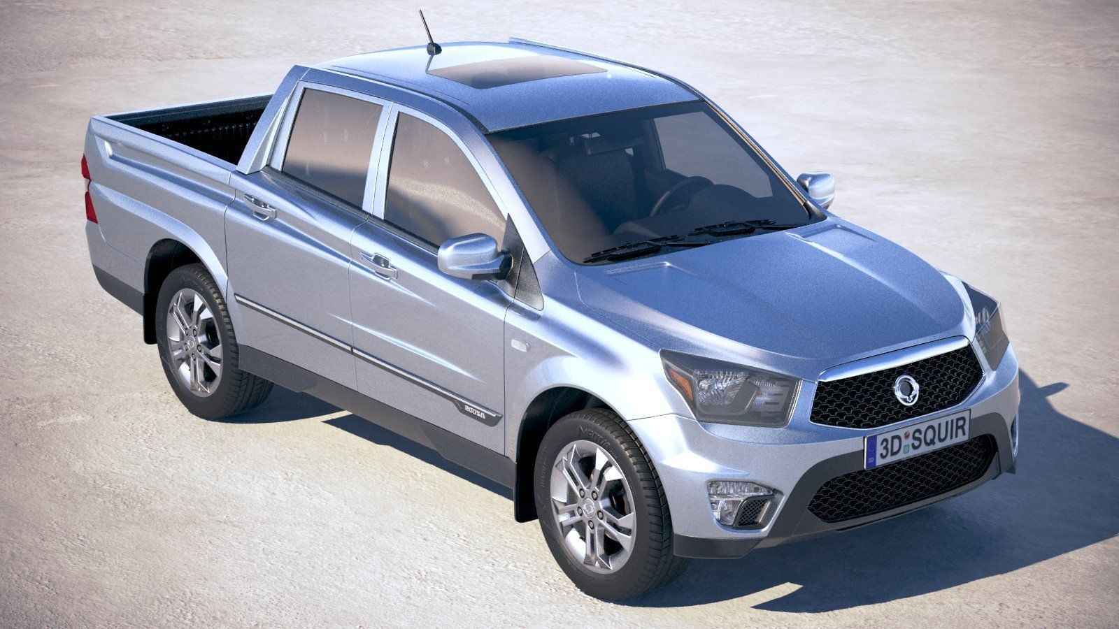 SsangYong Action Sports 2013-2018 3D model_11