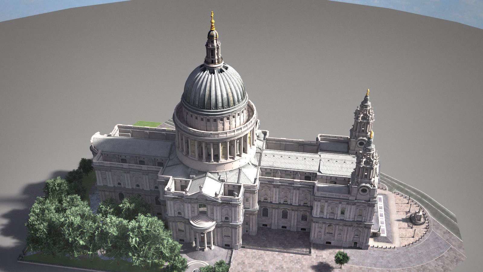 St Paul s Cathedral 3D model_4