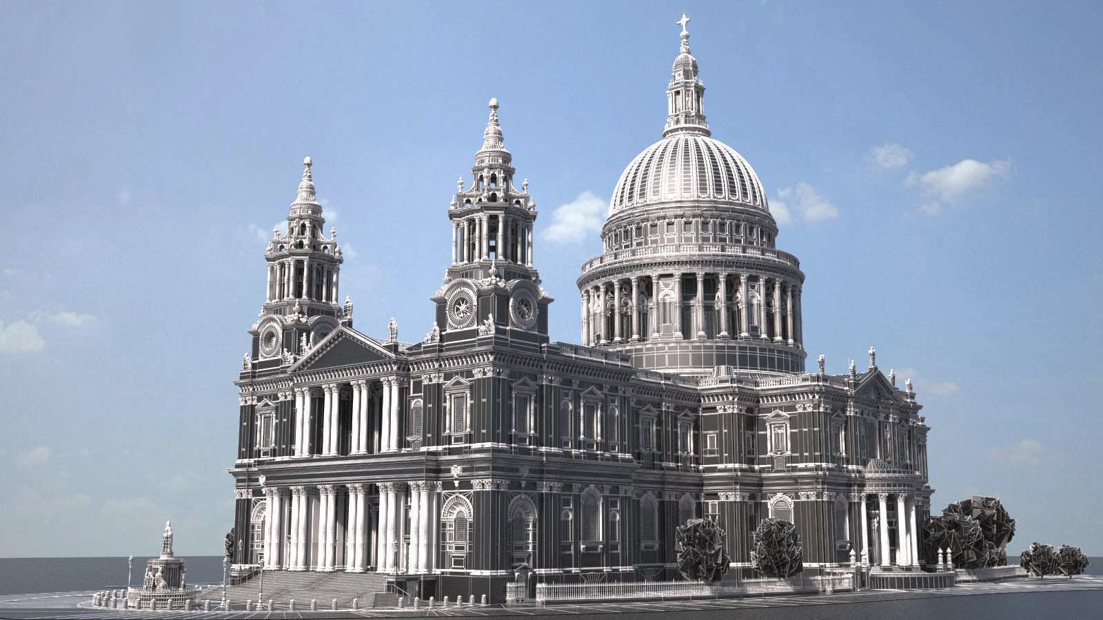 St Paul s Cathedral 3D model_21