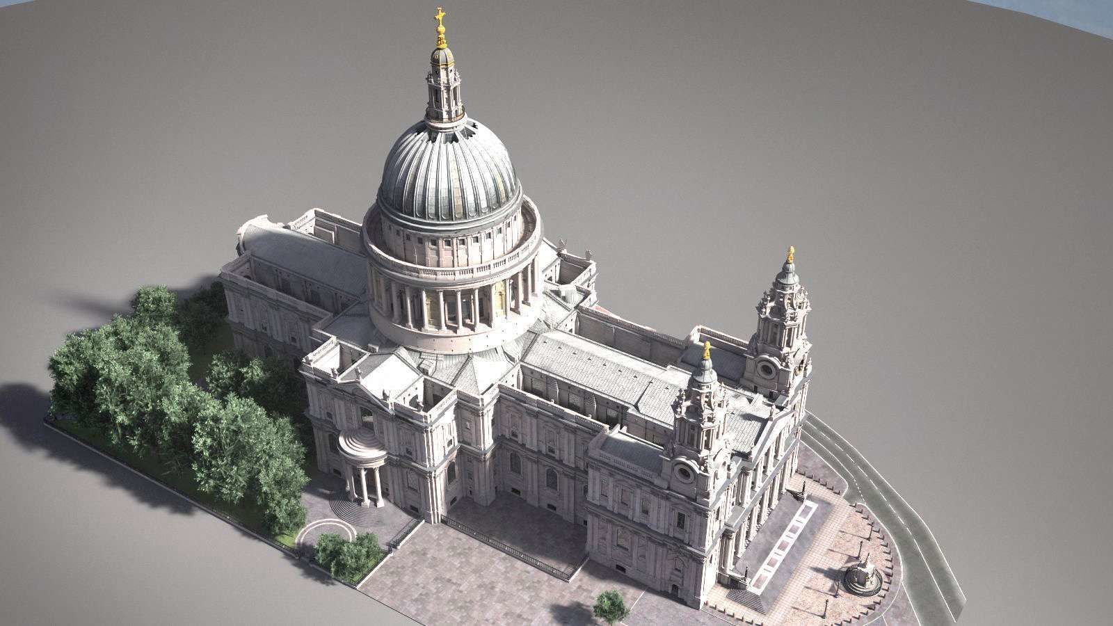 St Paul s Cathedral 3D model_3