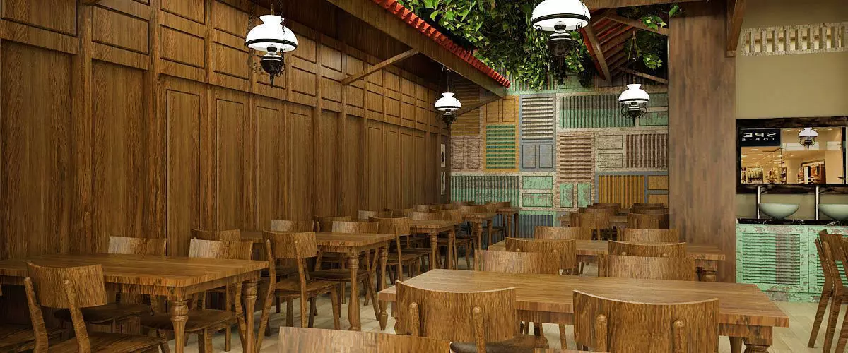 Traditional Restaurant 3D model_0