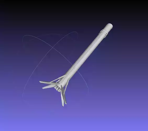 Space-X Falcon 9 Landed Stage Printable Miniature 3D print model
