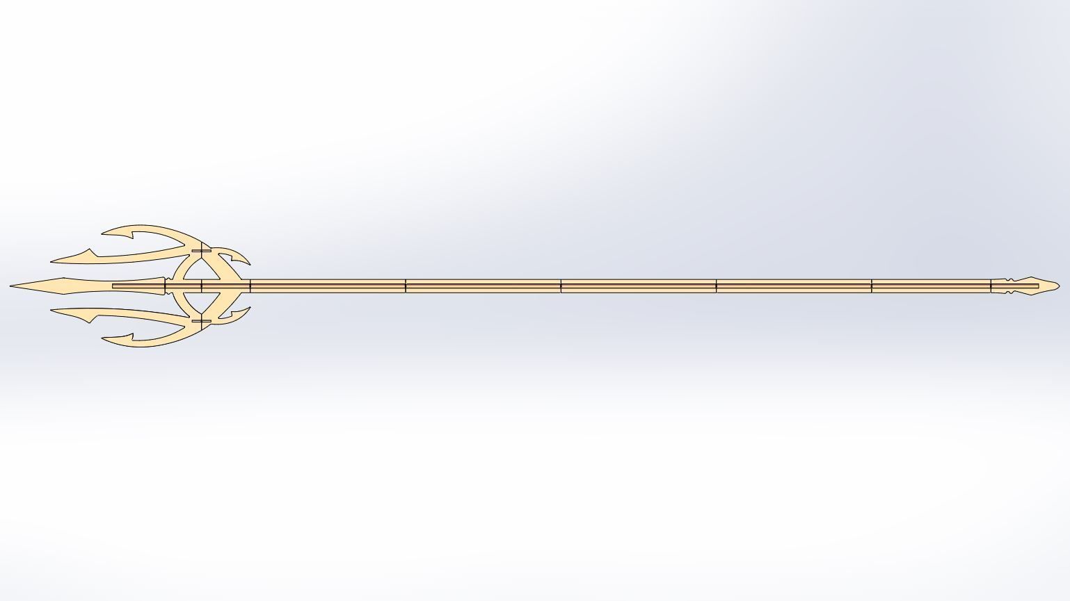 Trident of Mera Queen of Atlantis 3D print model_27