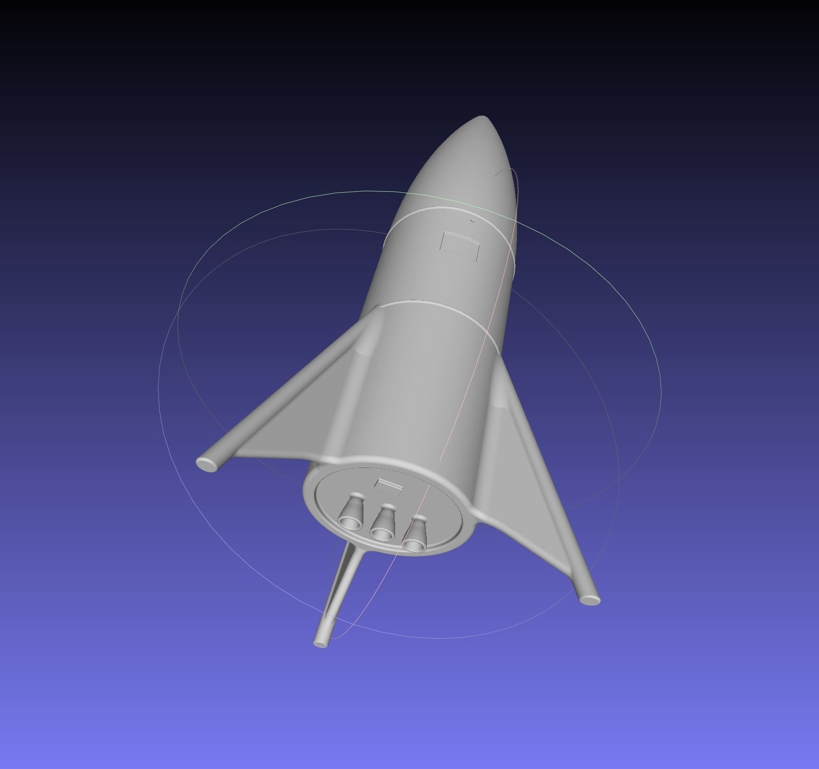 Space-X Starship Hopper Finished Version Printable Model 3D print model_15