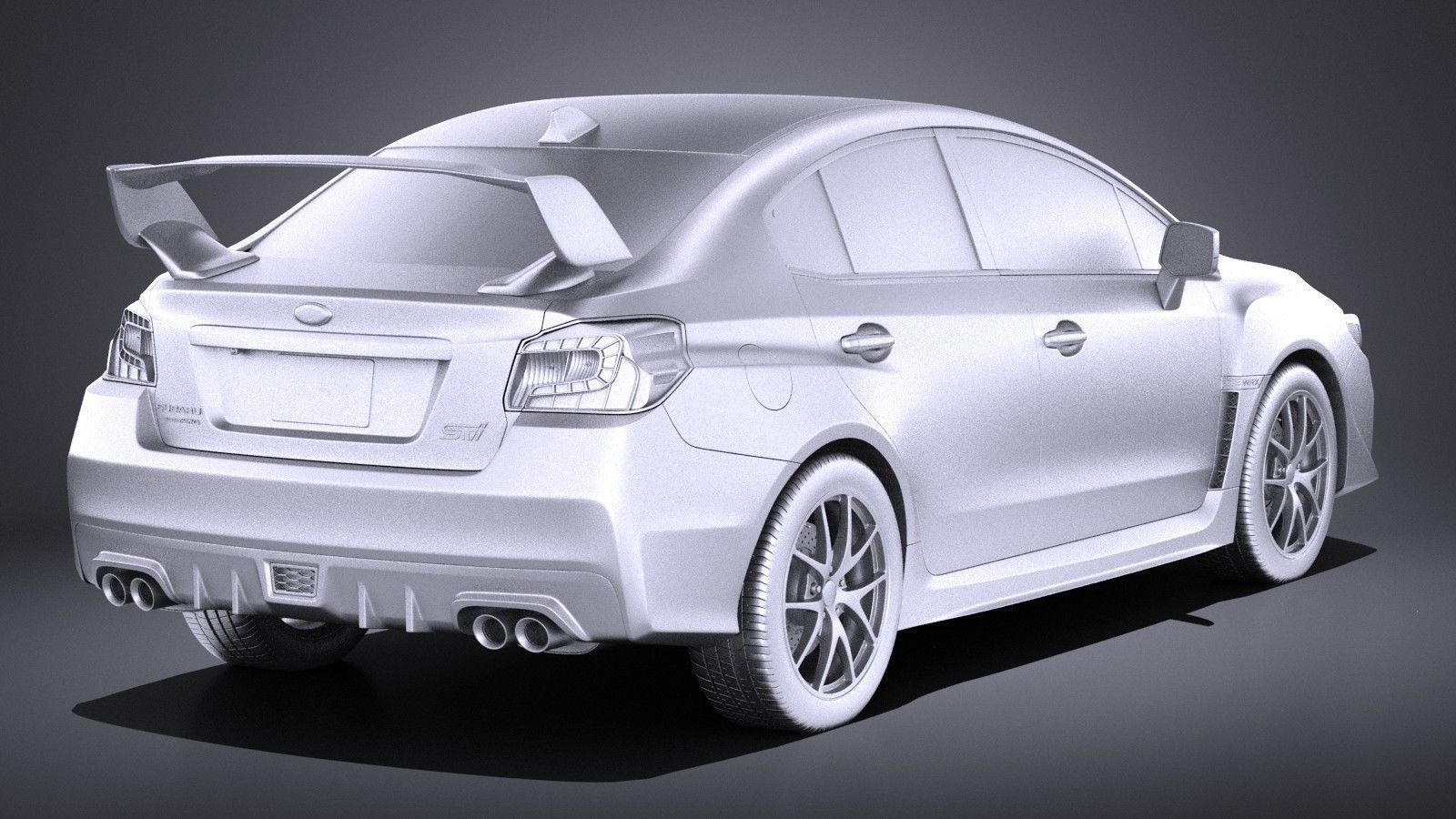 Subaru Impreza WRX STI 2015 VRAY 3D model_11