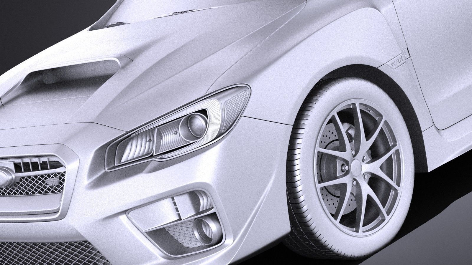 Subaru Impreza WRX STI 2015 VRAY 3D model_9