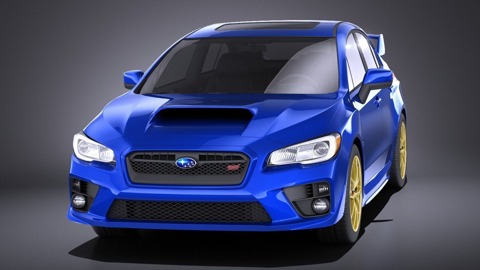 Subaru Impreza WRX STI 2015 VRAY 3D model_1