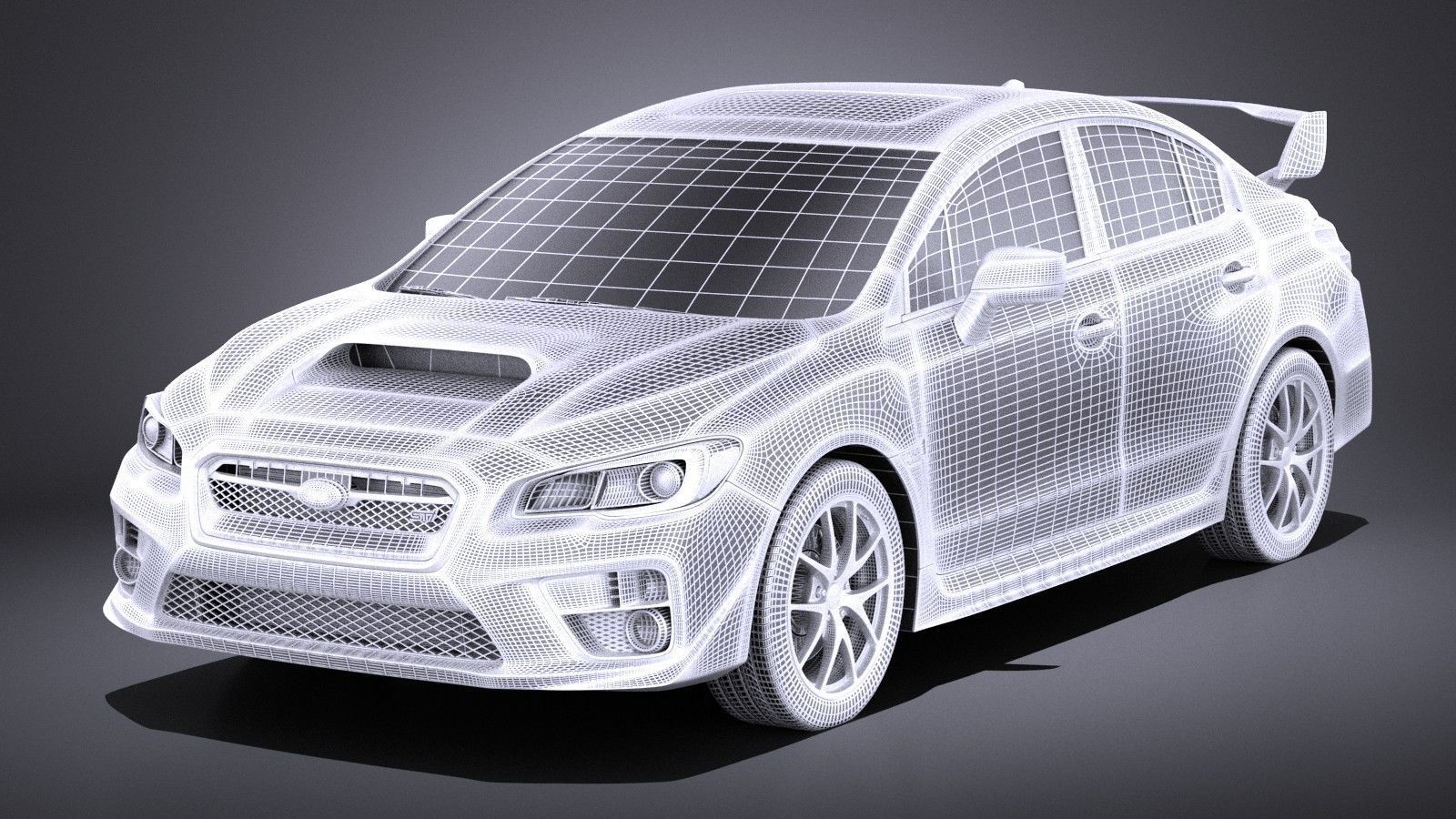 Subaru Impreza WRX STI 2015 VRAY 3D model_12