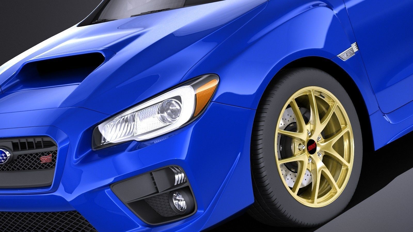 Subaru Impreza WRX STI 2015 VRAY 3D model_2