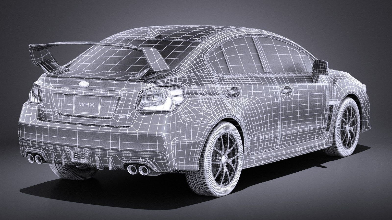 Subaru Impreza WRX STI 2015 VRAY 3D model_15