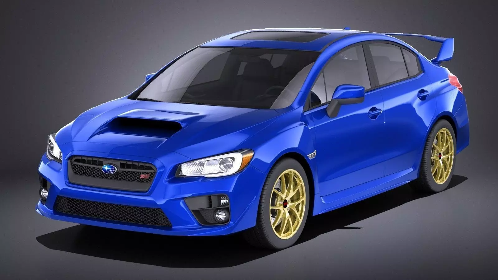Subaru Impreza WRX STI 2015 VRAY 3D model_0