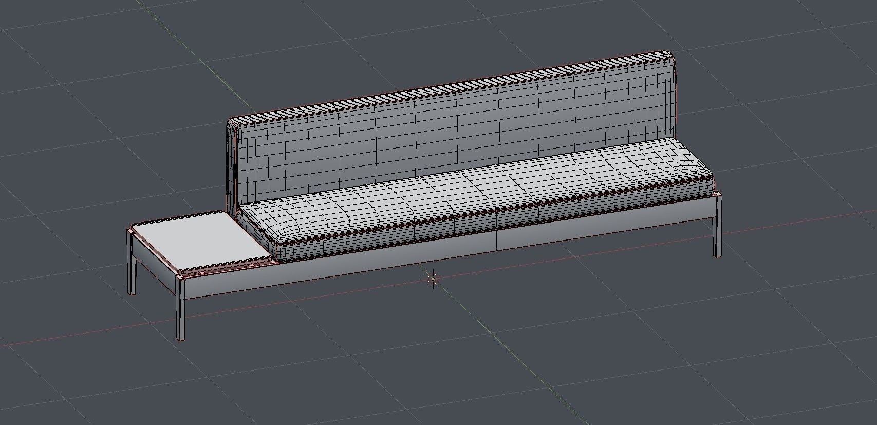 Antique Old Couches Low-poly 3D model_11