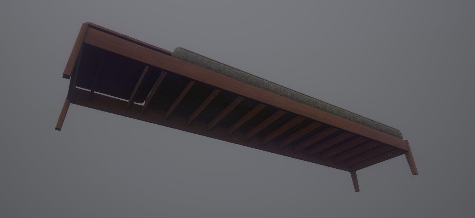 Antique Old Couches Low-poly 3D model_5