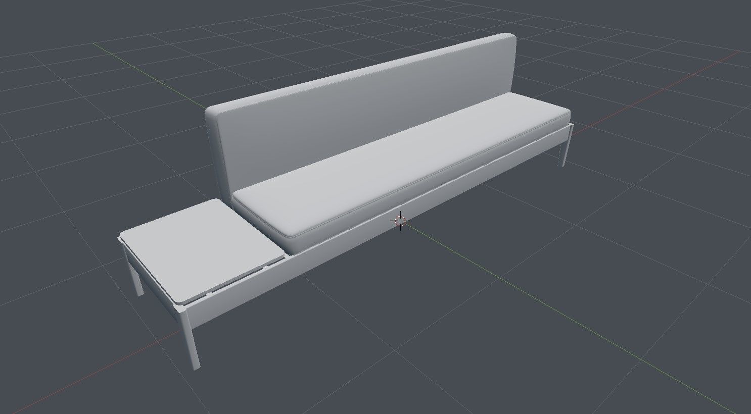 Antique Old Couches Low-poly 3D model_9